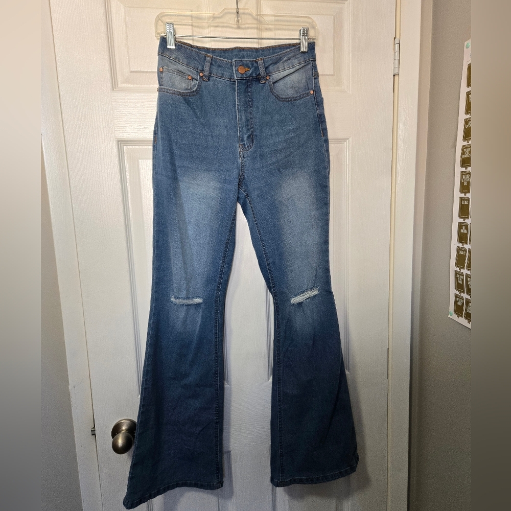 Classic Blue Wide Leg Jeans